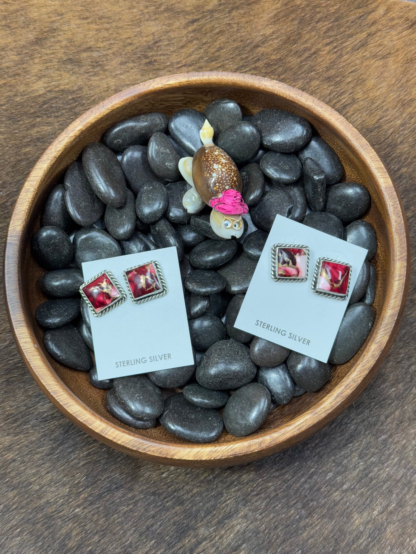 Dalia Rose square studs