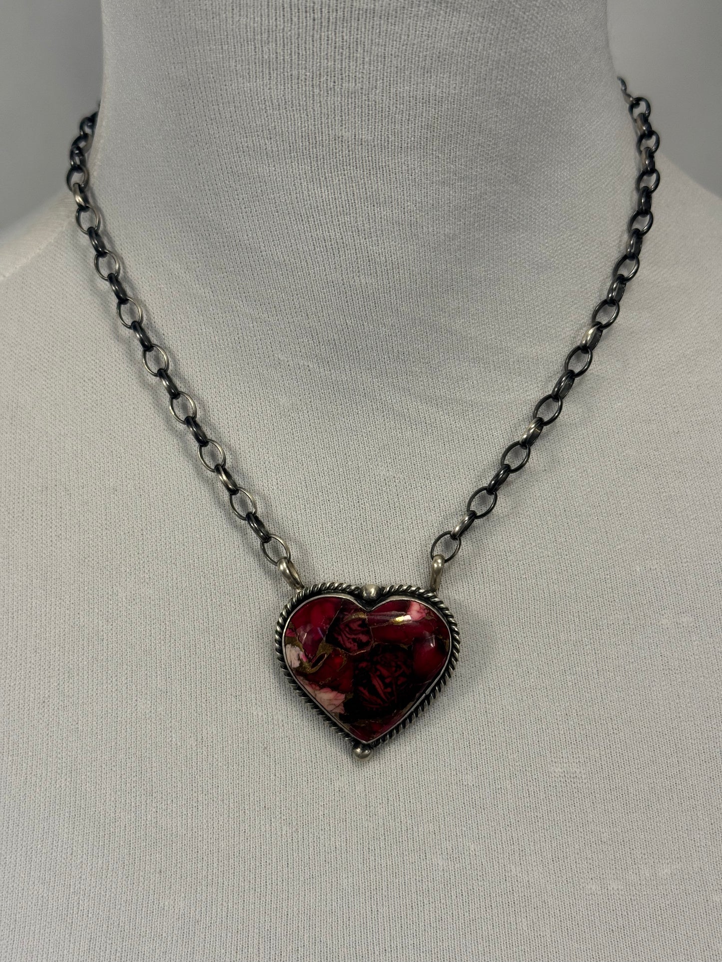 Dahlia Heart Necklace