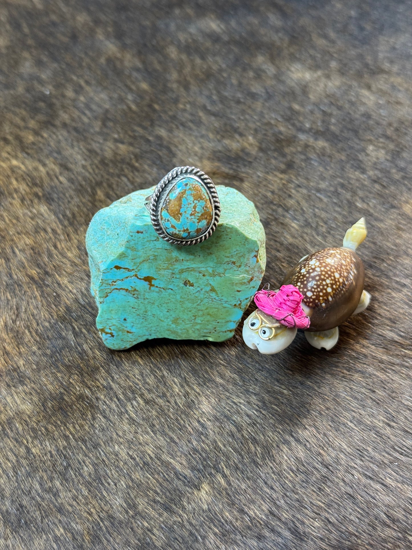 Size 7 Kingman Turquoise Rings