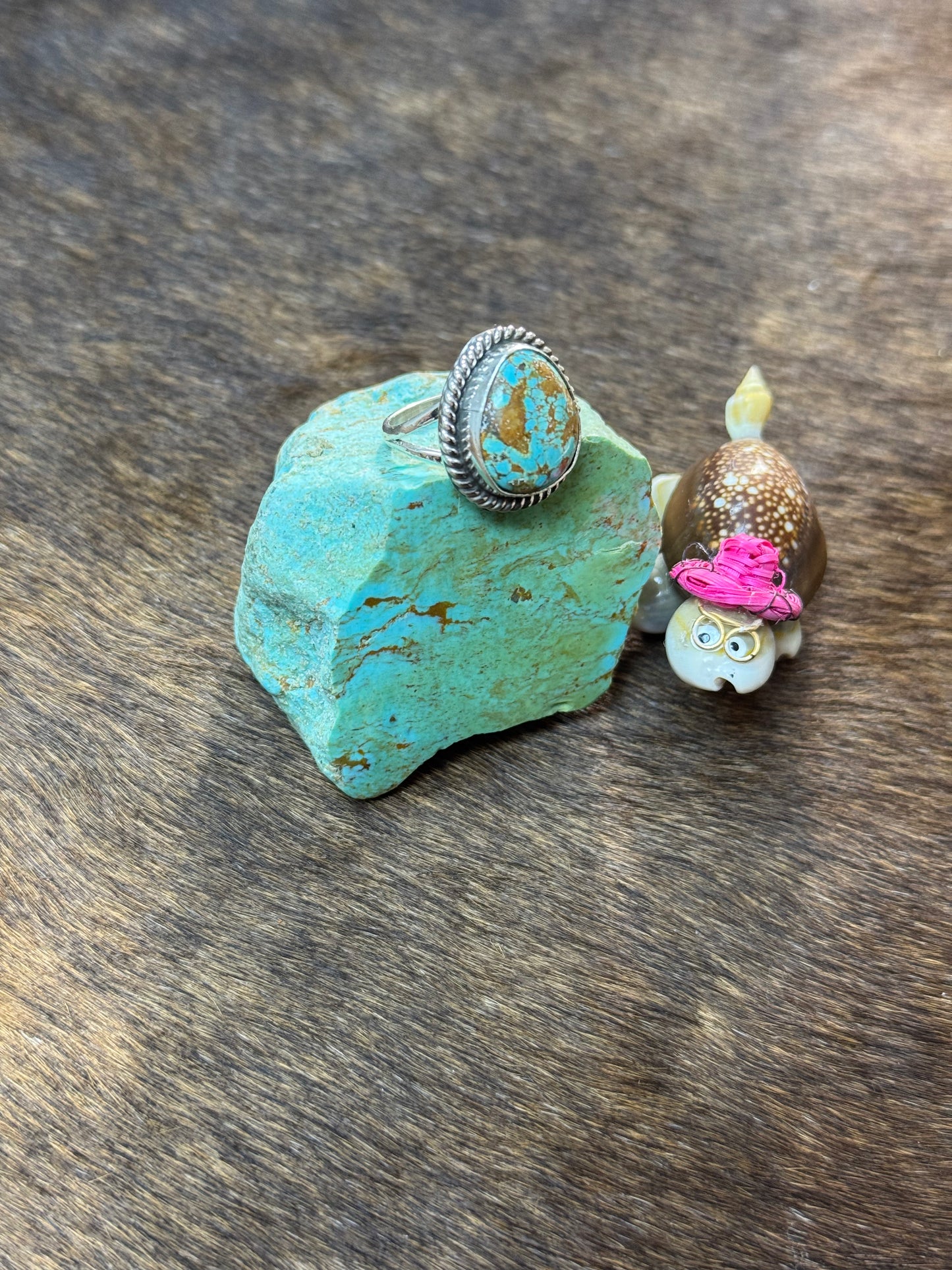Size 7 Kingman Turquoise Rings