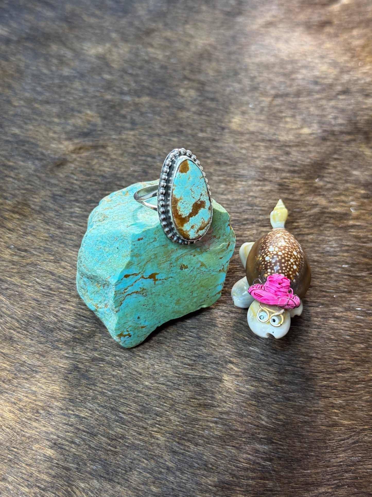Size 9 Kingman Turquoise Rings