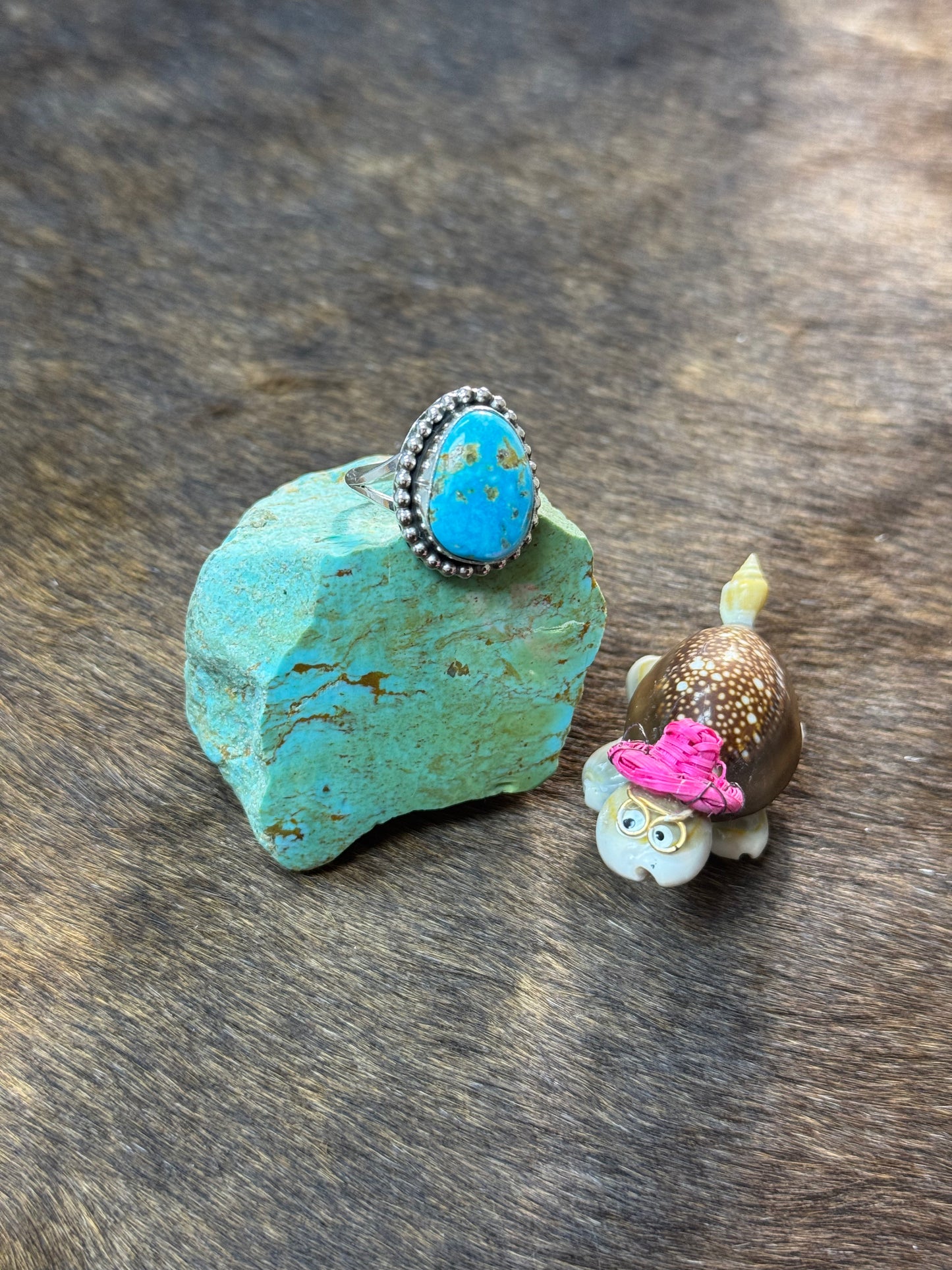 Size 9 Kingman Turquoise Rings