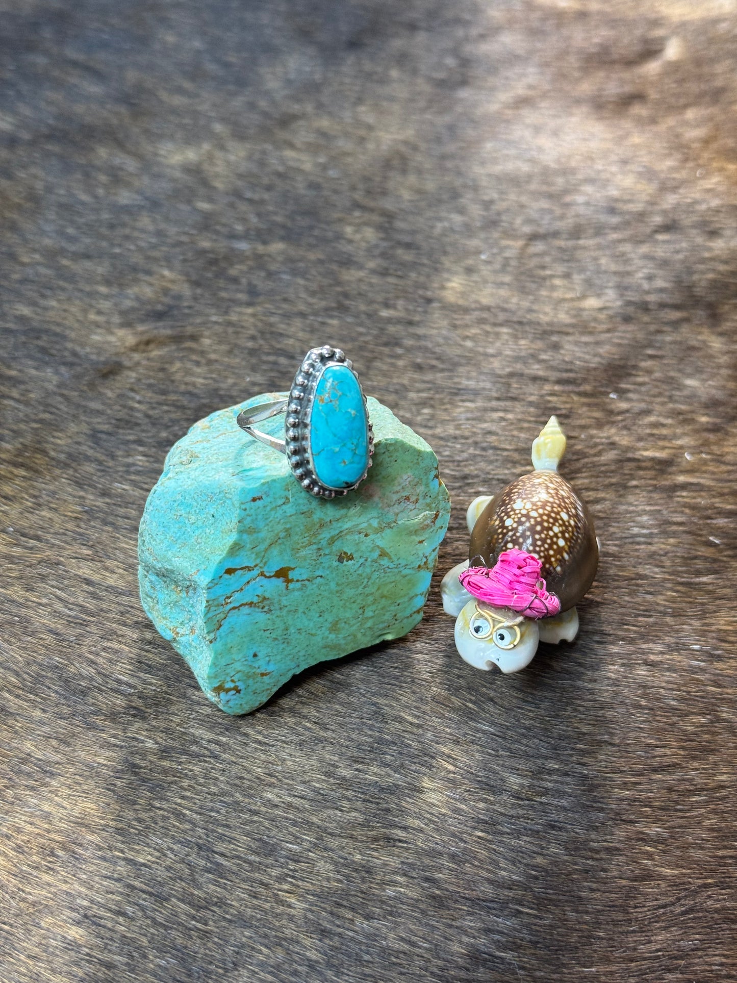 Size 8.5 Kingman Turquoise Rings