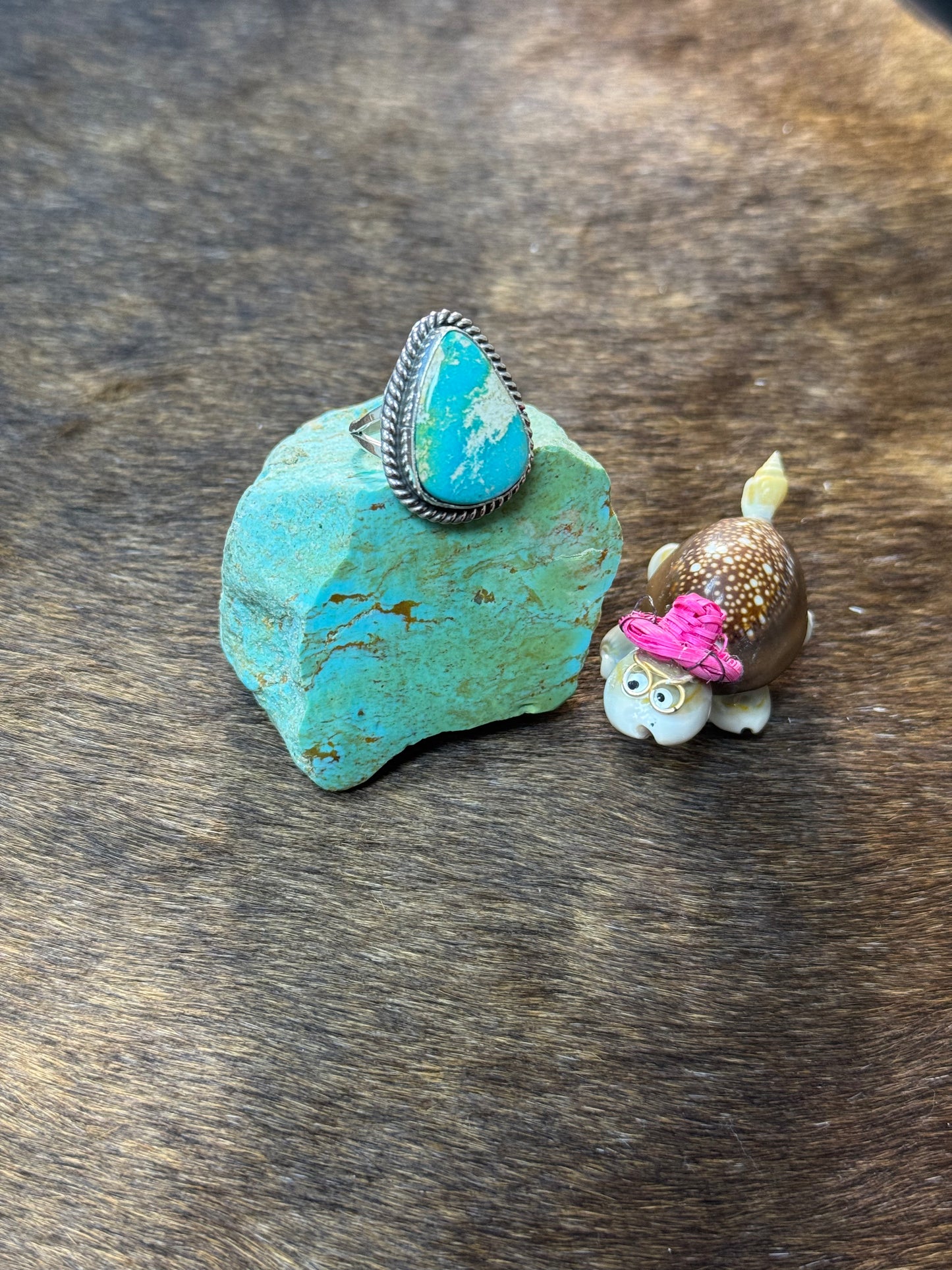 Size 6.5 Kingman Turquoise Rings