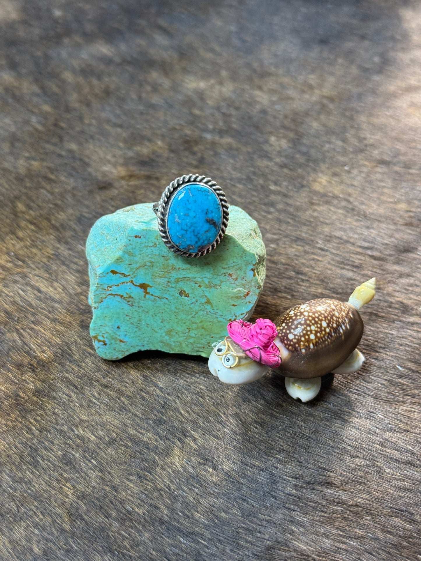 Size 6.5 Kingman Turquoise Rings