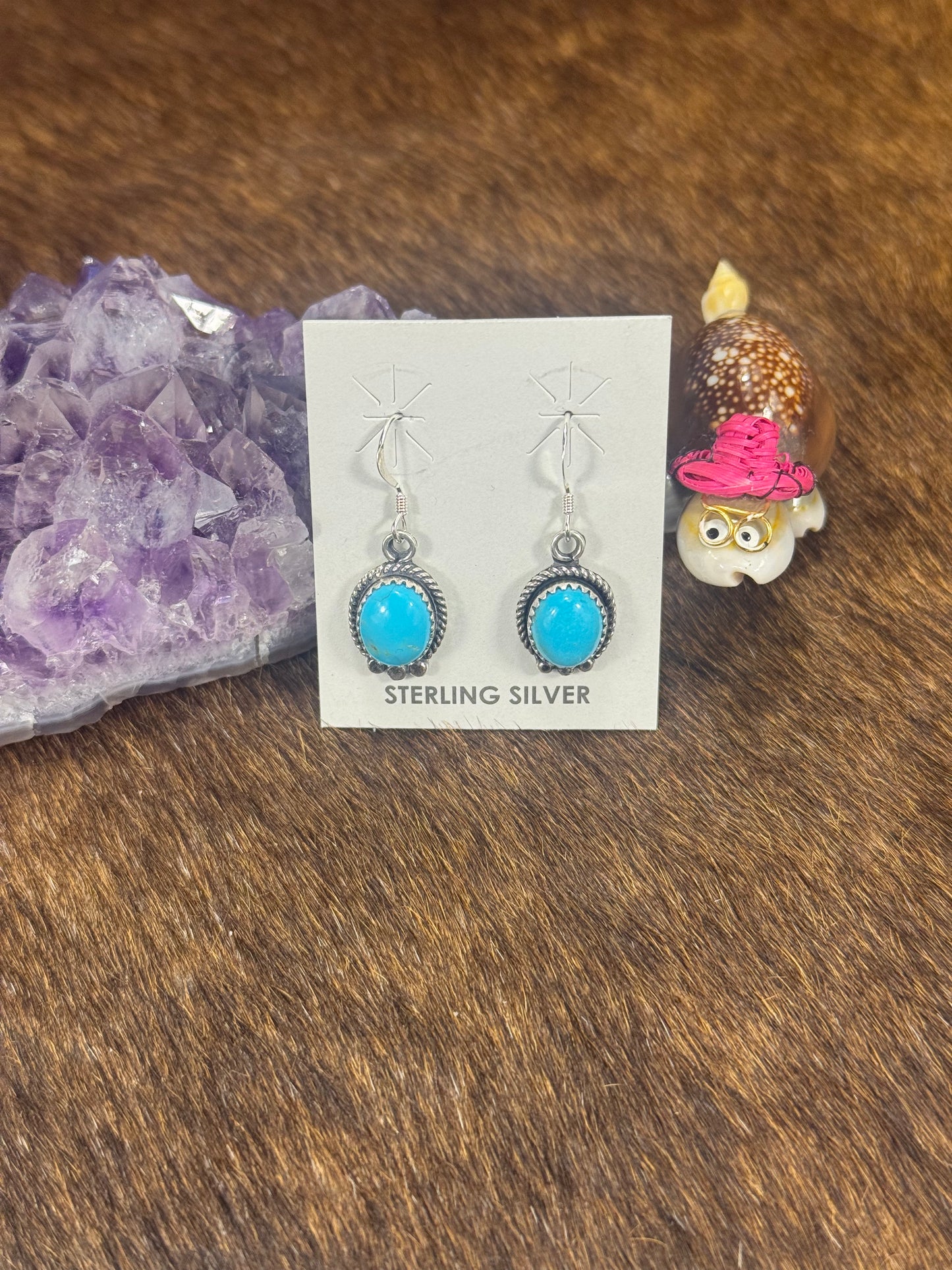 Kingman Turquoise Dangle Earring