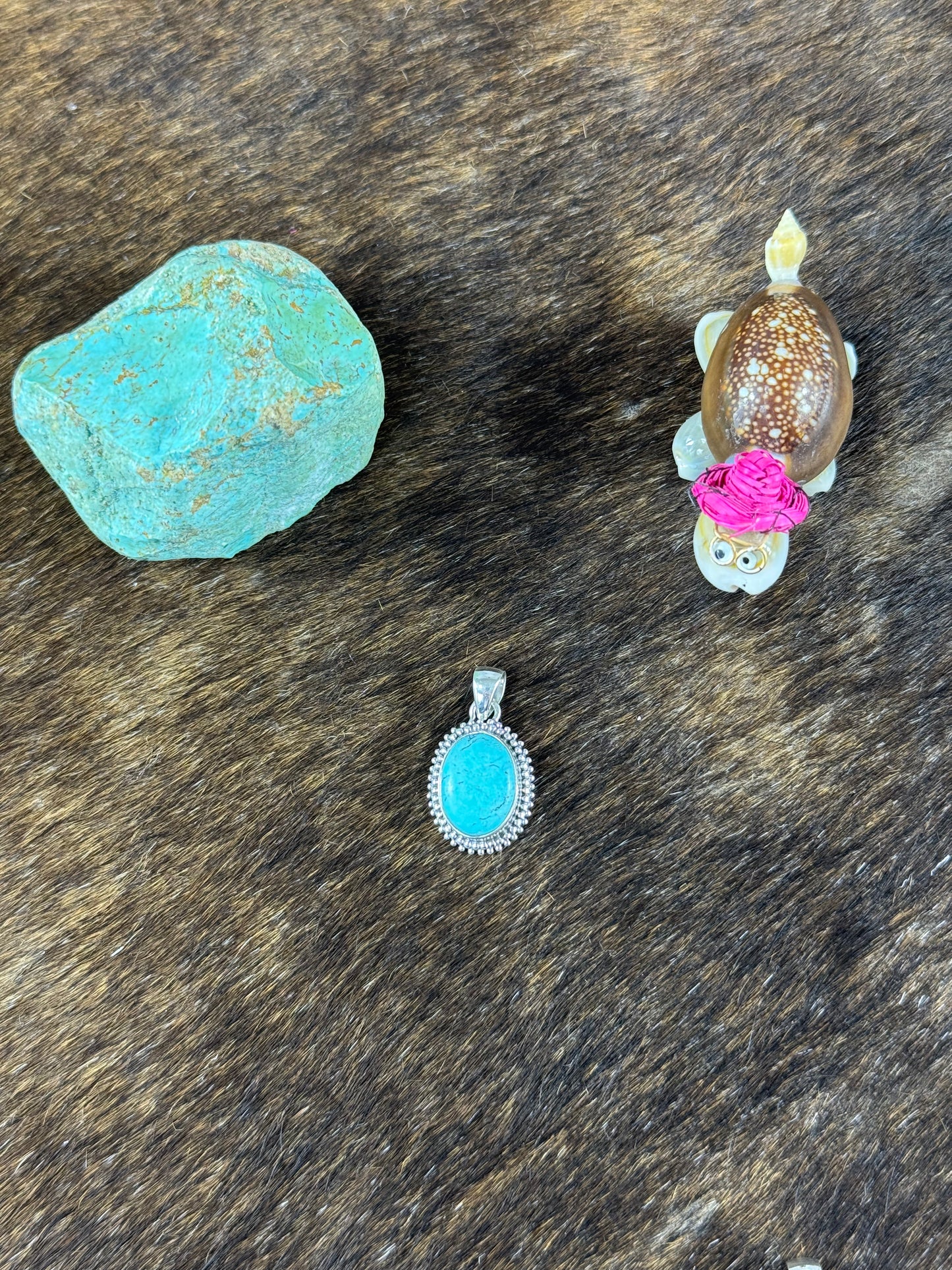 Tibetan Turquoise Twist Wire Pendants