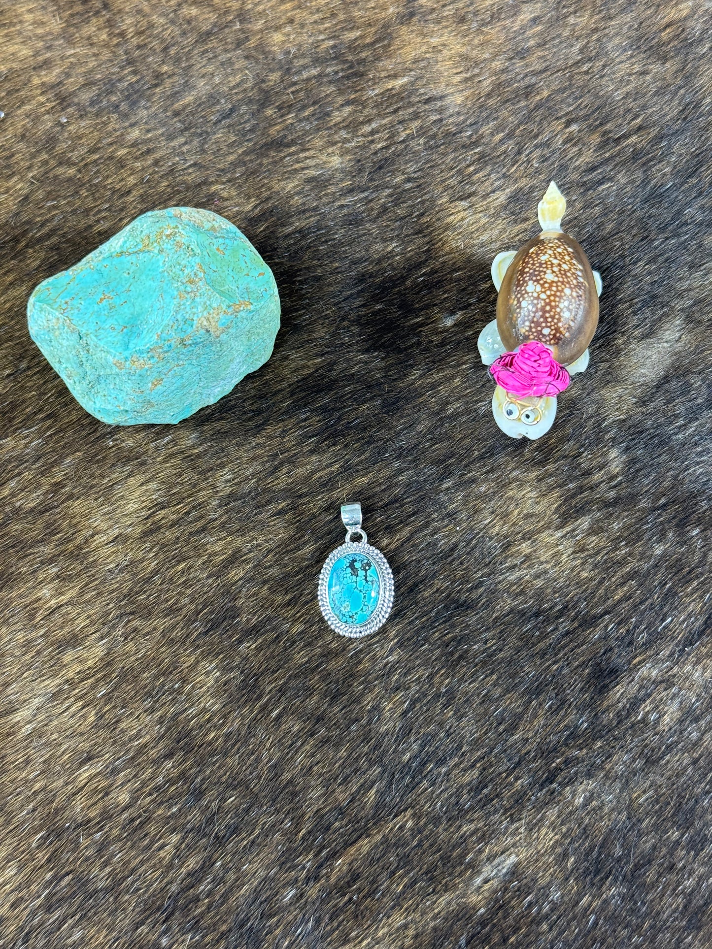Tibetan Turquoise Twist Wire Pendants