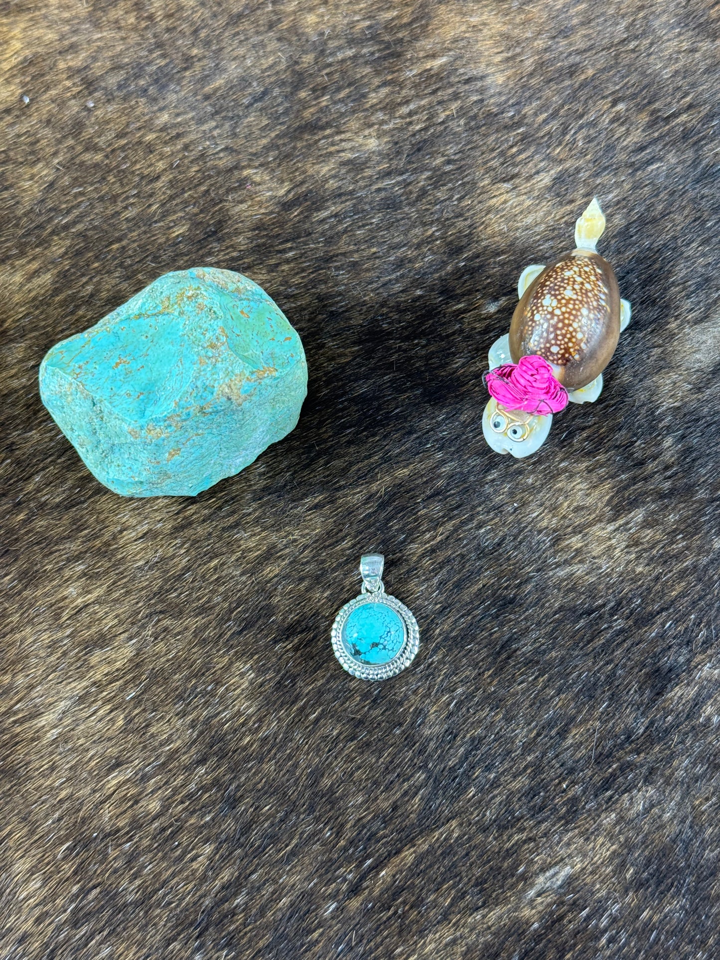 Tibetan Turquoise Twist Wire Pendants