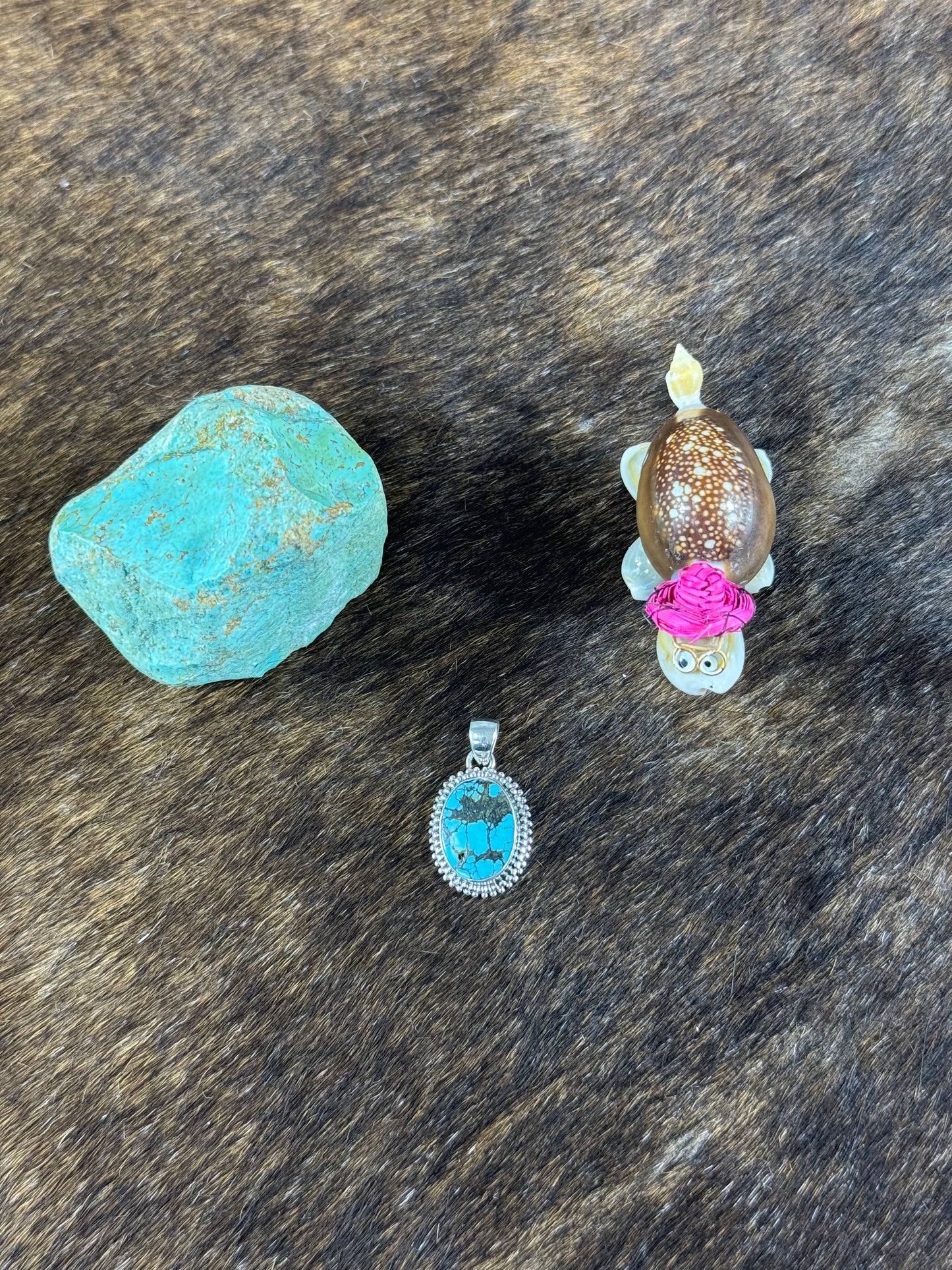 Tibetan Turquoise Twist Wire Pendants