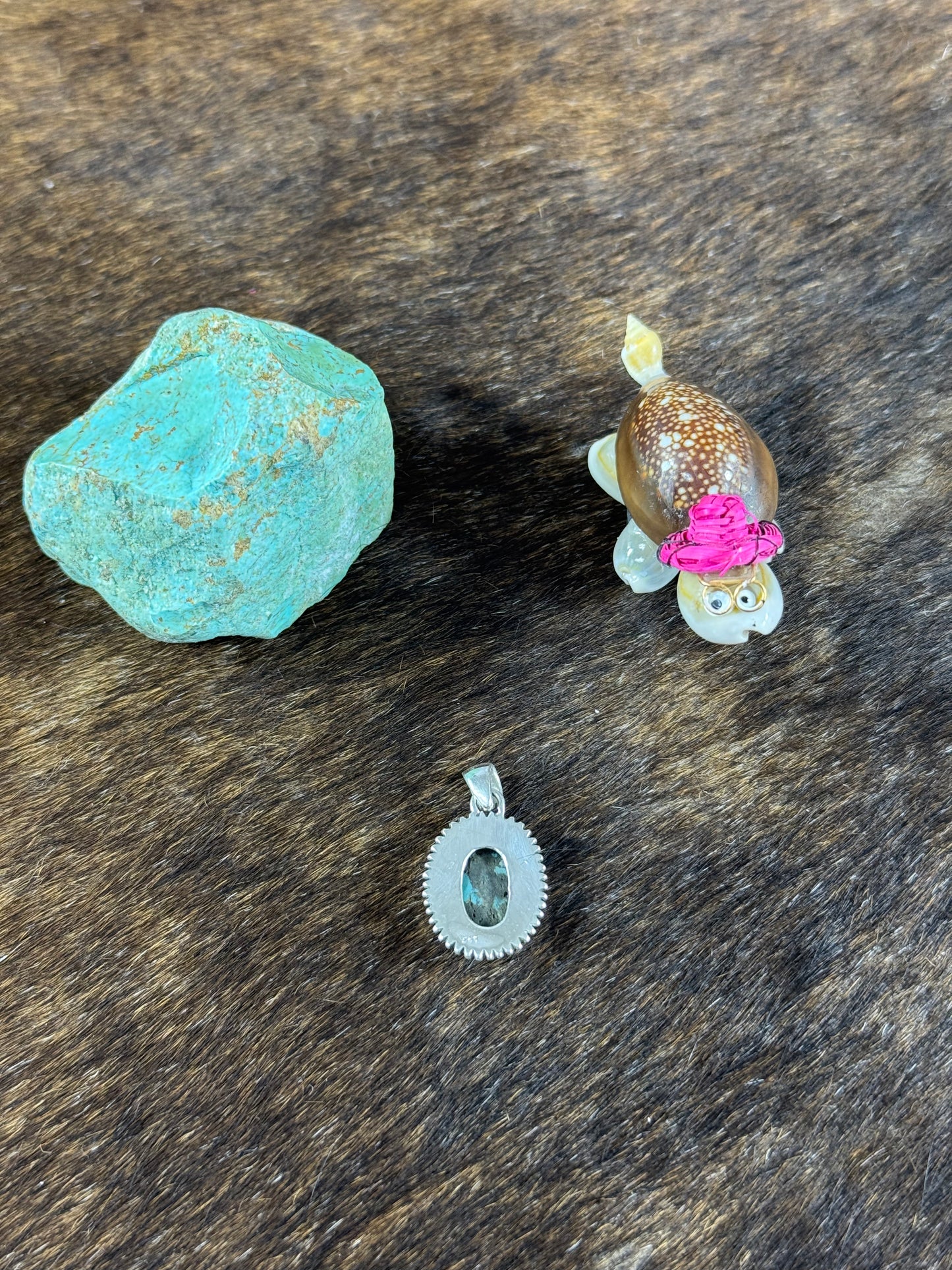 Tibetan Turquoise Twist Wire Pendants