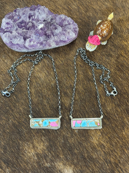 Cotton Candy Bar Necklace