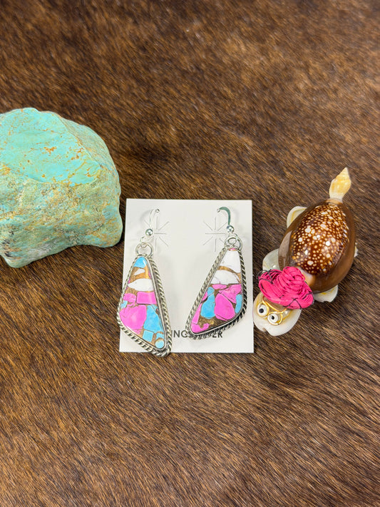 Cotton Candy Dangle Earrings