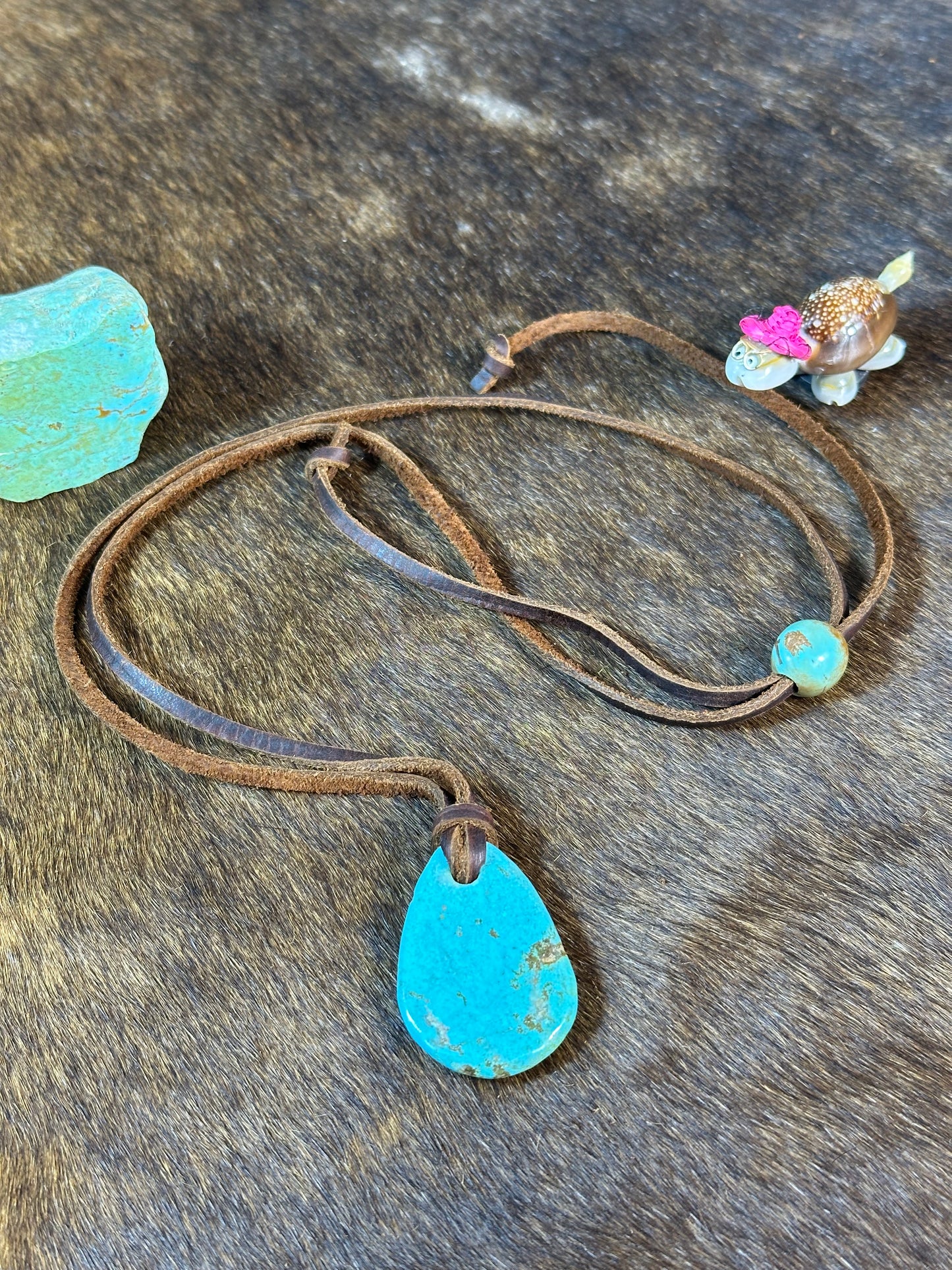 Kingman Leather Necklace