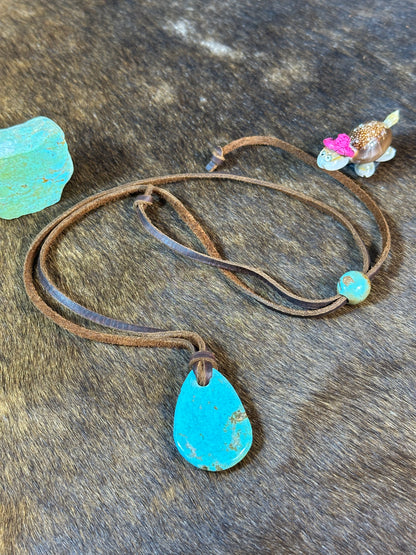 Kingman Leather Necklace