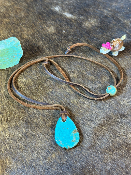 Kingman Leather Necklace