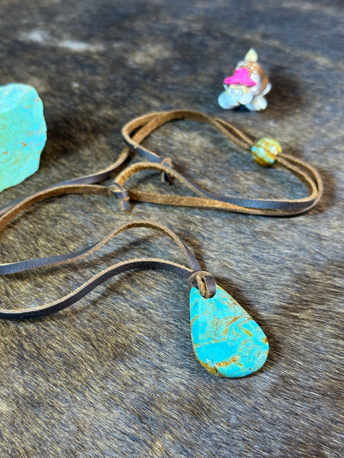 Kingman Leather Necklace