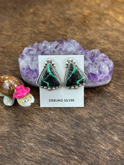 Sterling Silver Black Jack Necklace Bracelet Ring and Earring Set