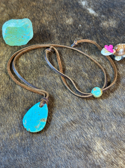 Kingman Leather Necklace