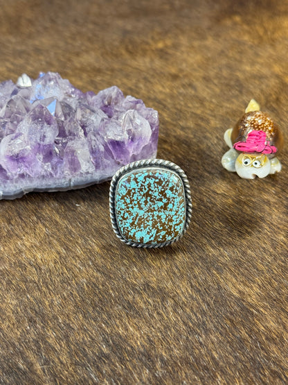 Kingman Turquoise Square Ring