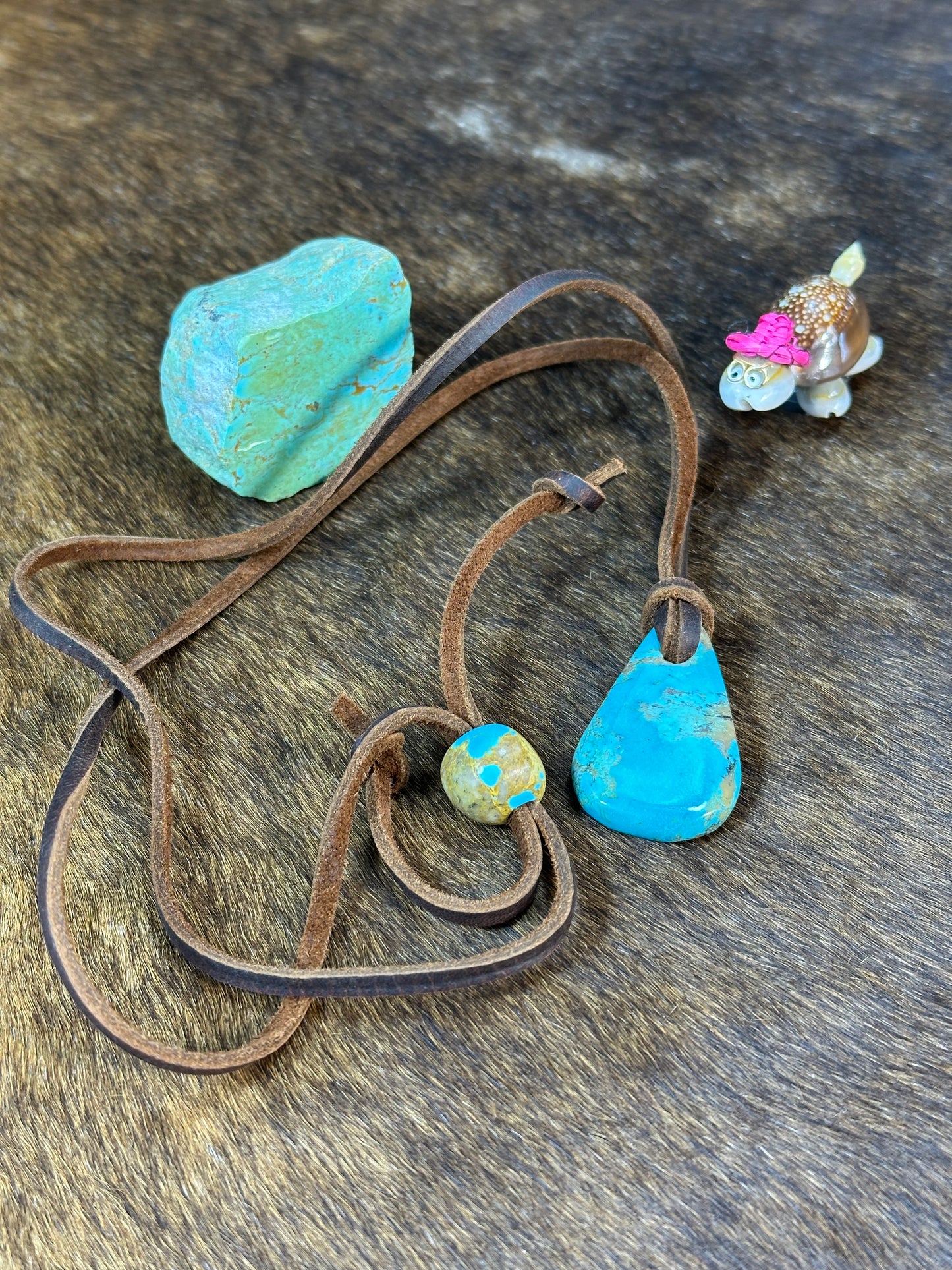 Kingman Leather Necklace