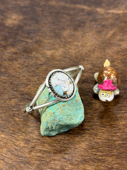Single Stone Cotton Candy Cuff