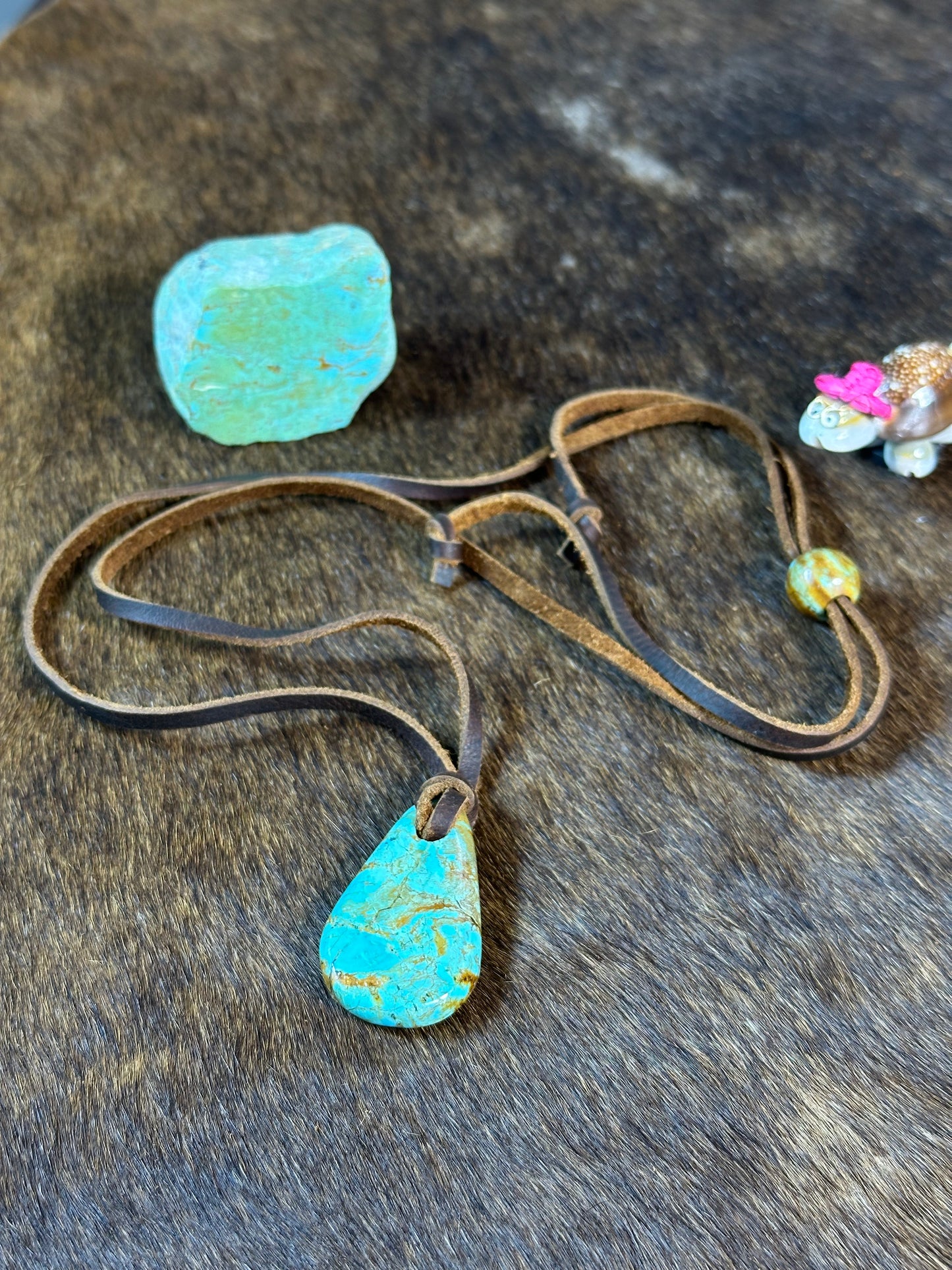 Kingman Leather Necklace