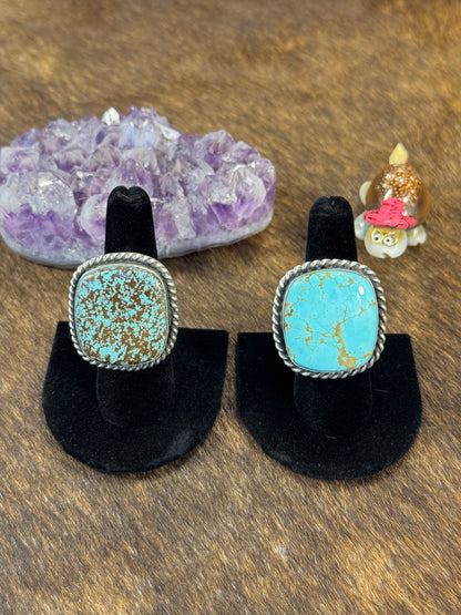 Kingman Turquoise Square Ring