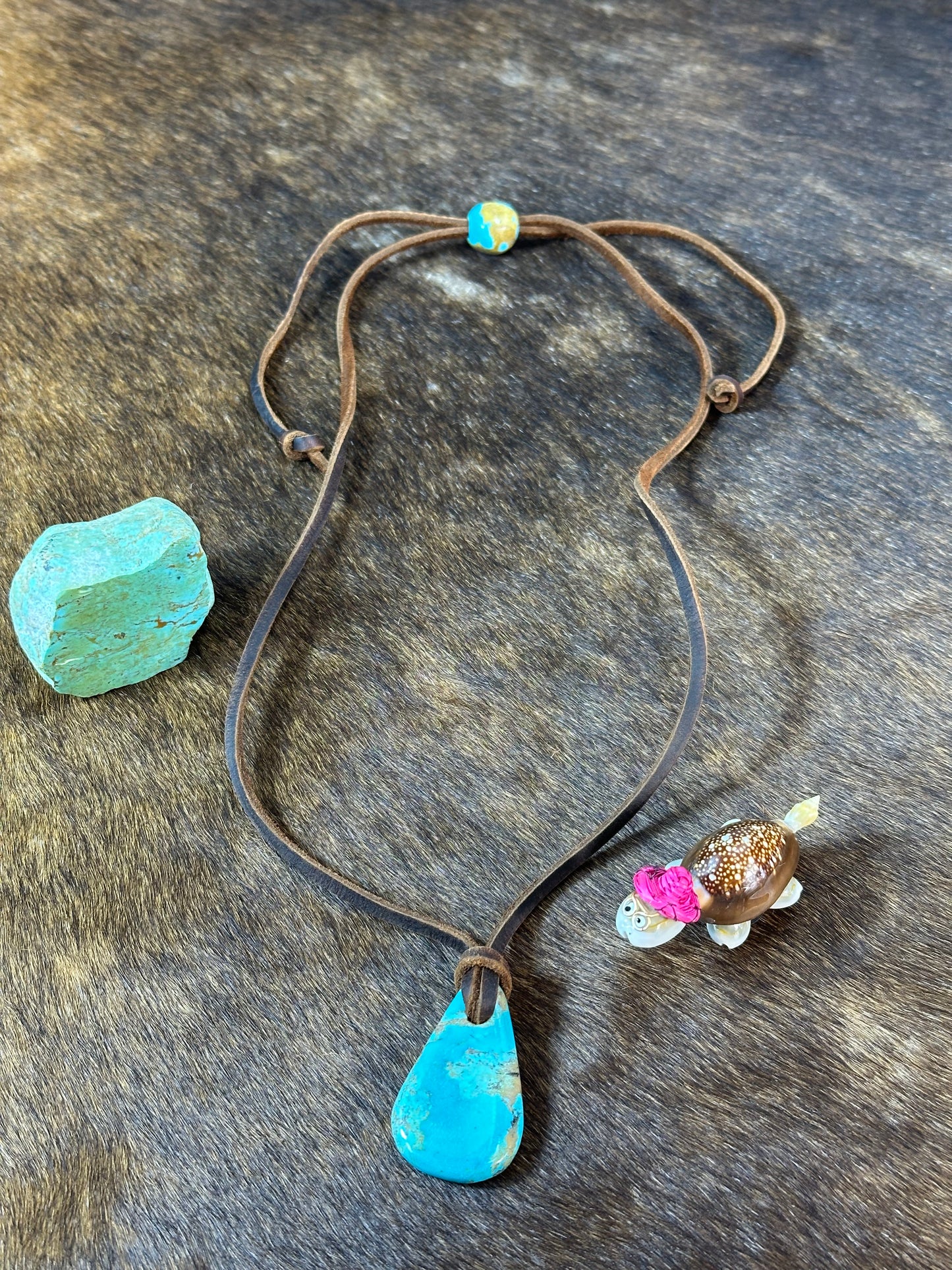 Kingman Leather Necklace