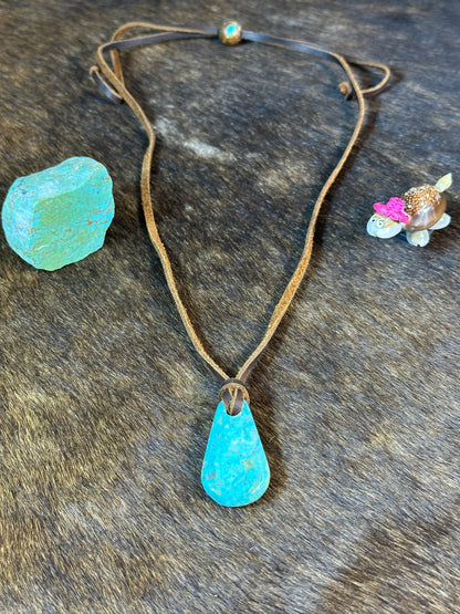 Kingman Leather Necklace