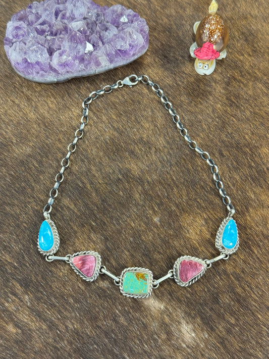 Multi Color Choker Necklace