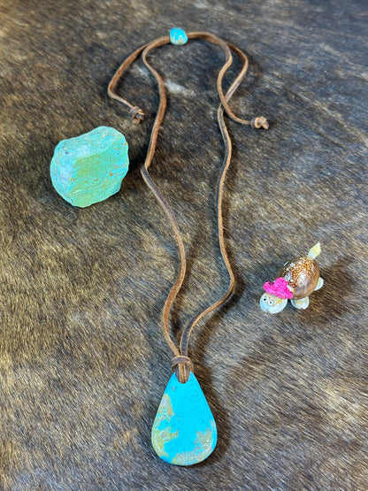 Kingman Leather Necklace