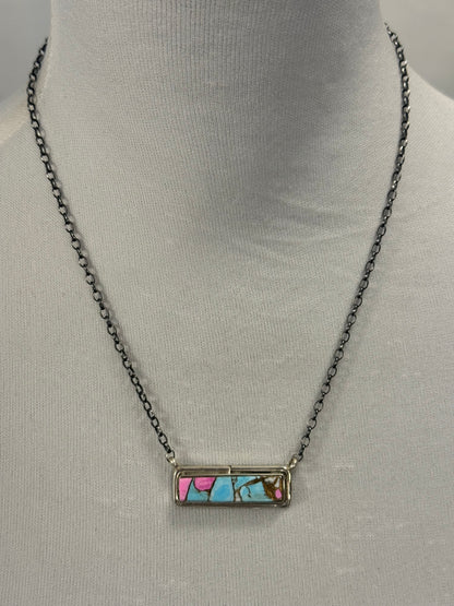 Cotton Candy Bar Necklace