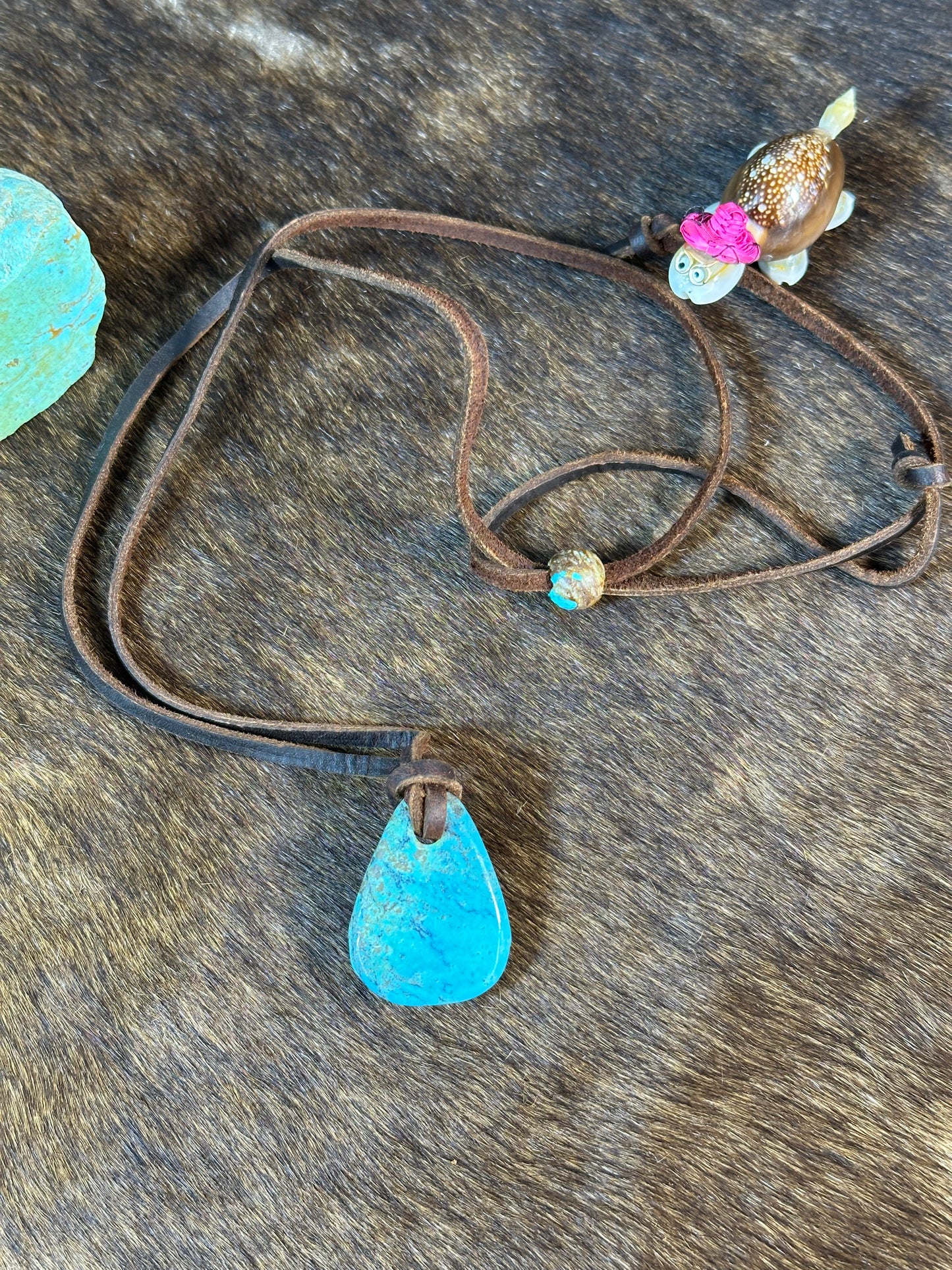 Kingman Leather Necklace
