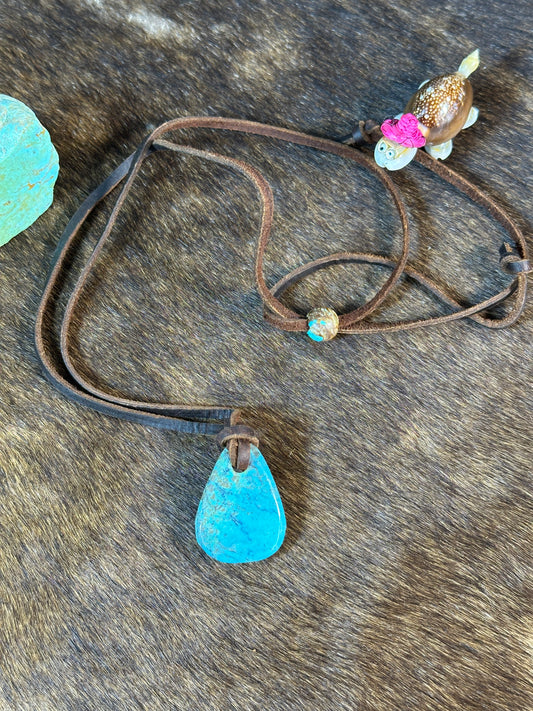 Kingman Leather Necklace