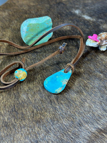 Kingman Leather Necklace