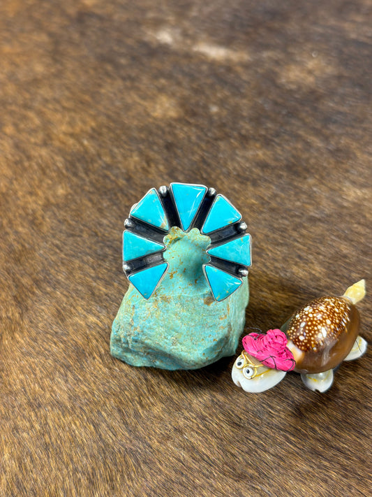 Kingman Turquoise Naja Ring