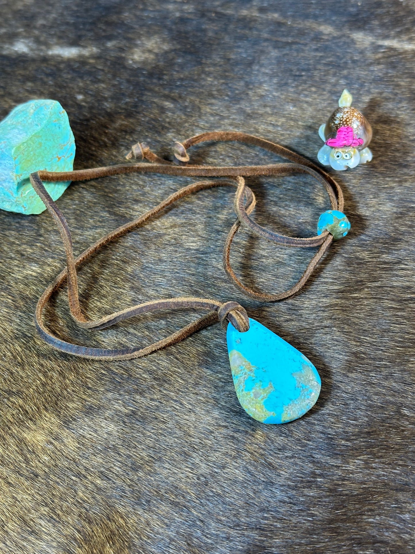 Kingman Leather Necklace