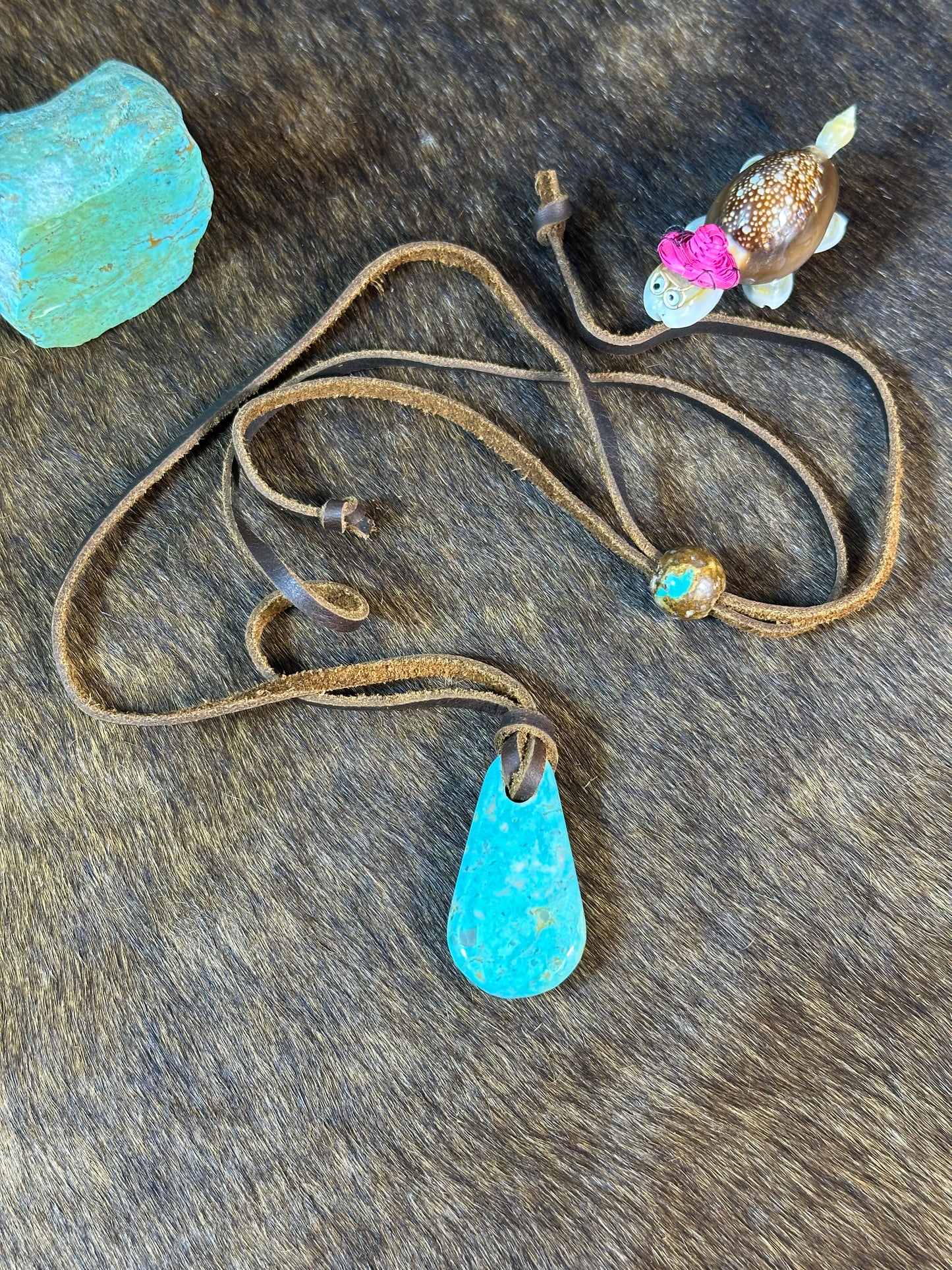 Kingman Leather Necklace