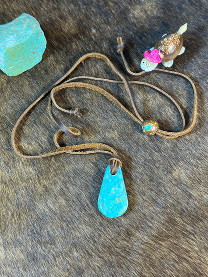 Kingman Leather Necklace