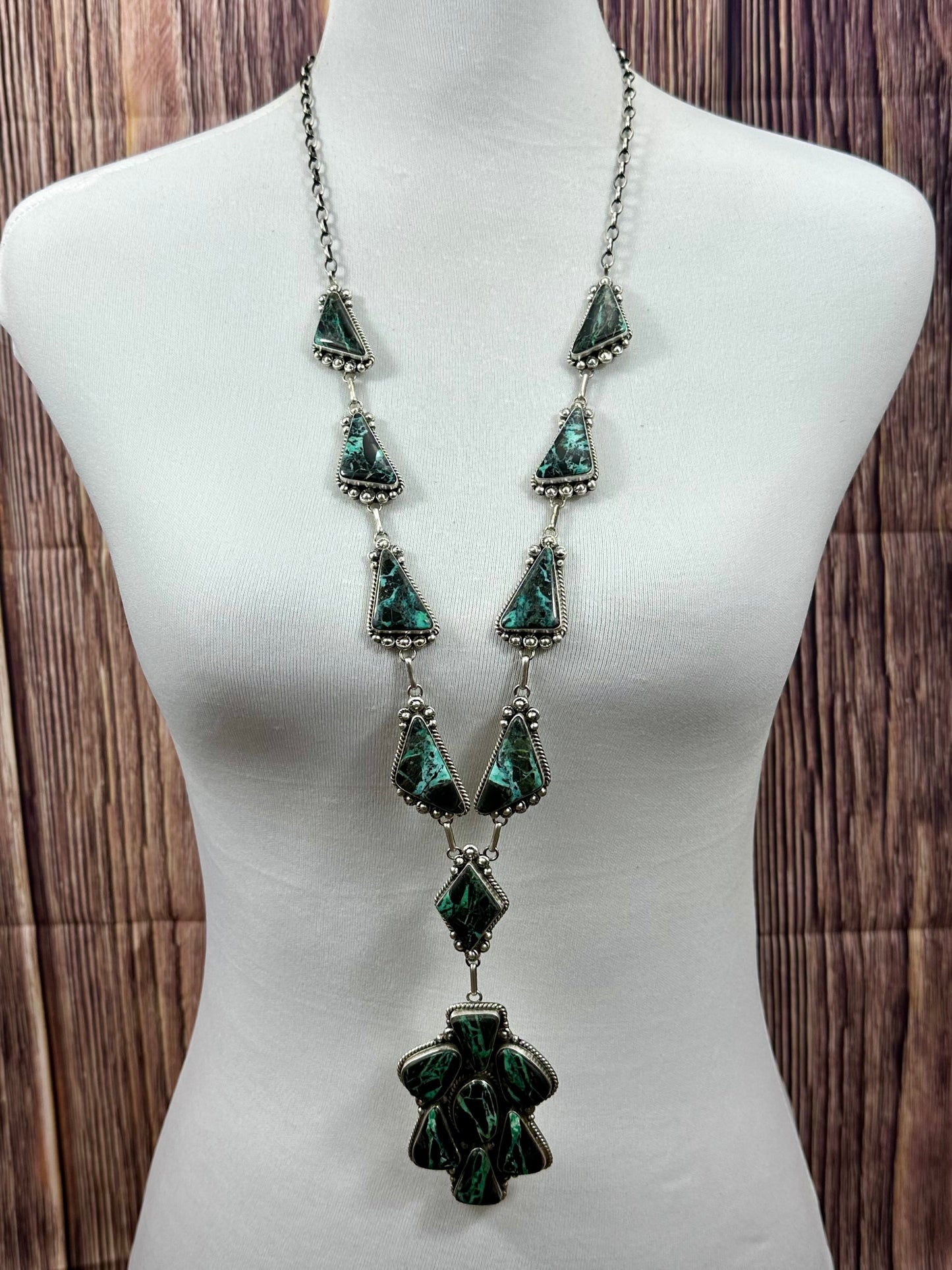 Sterling Silver Black Jack Necklace Bracelet Ring and Earring Set