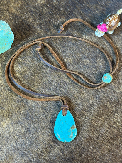 Kingman Leather Necklace