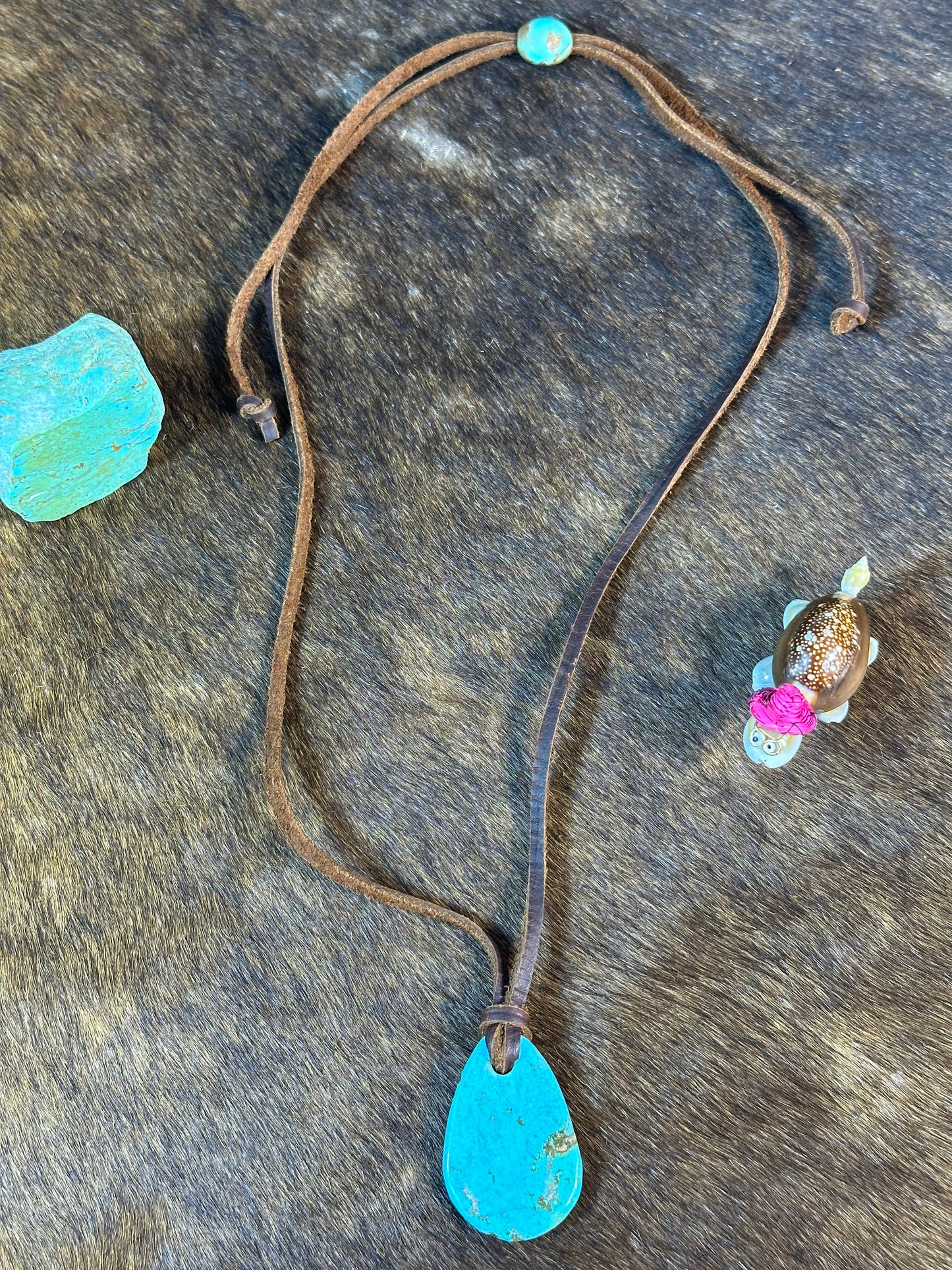 Kingman Leather Necklace