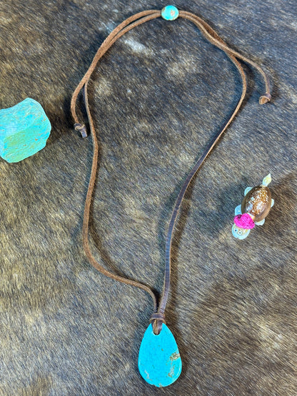 Kingman Leather Necklace
