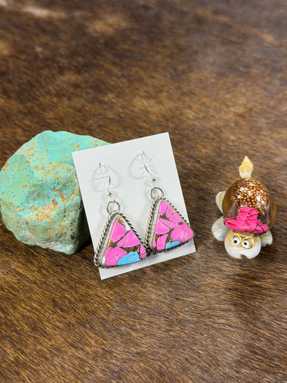 Cotton Candy Dangle Earrings