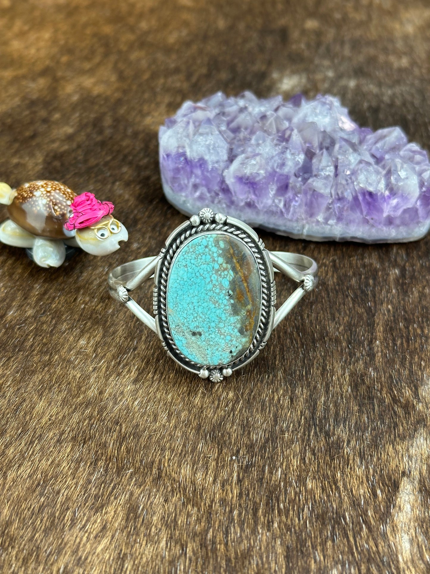 #8 Turquoise single stone bracelet