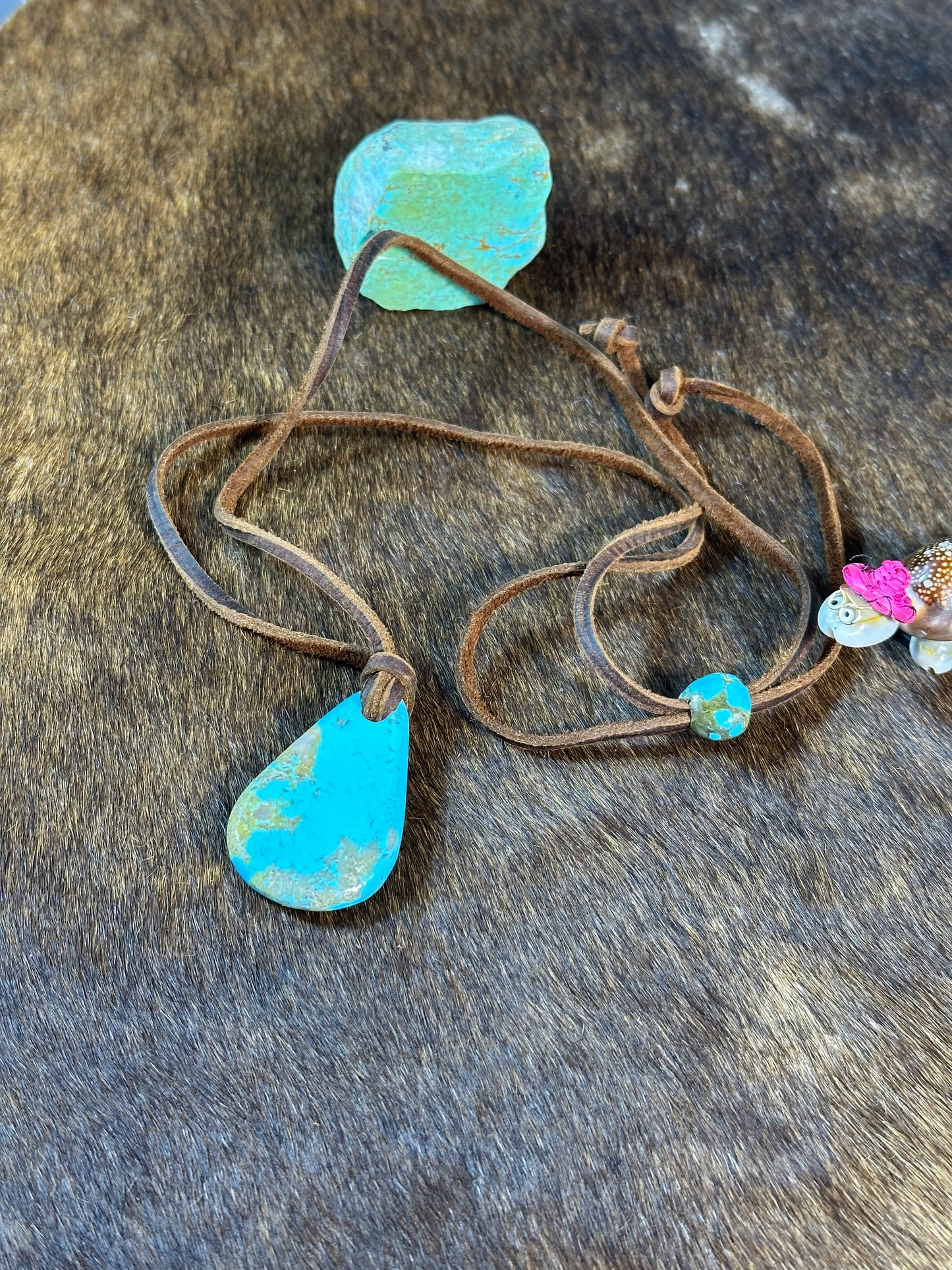 Kingman Leather Necklace