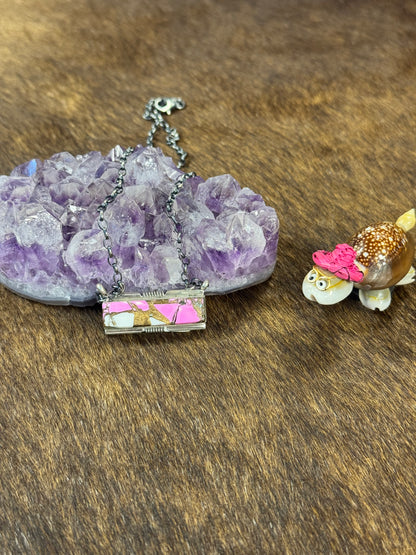 Cotton Candy Bar Necklace