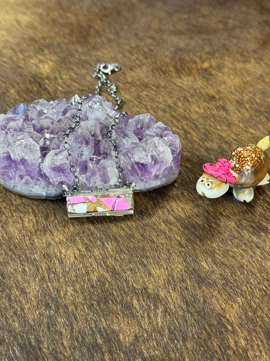 Cotton Candy Bar Necklace