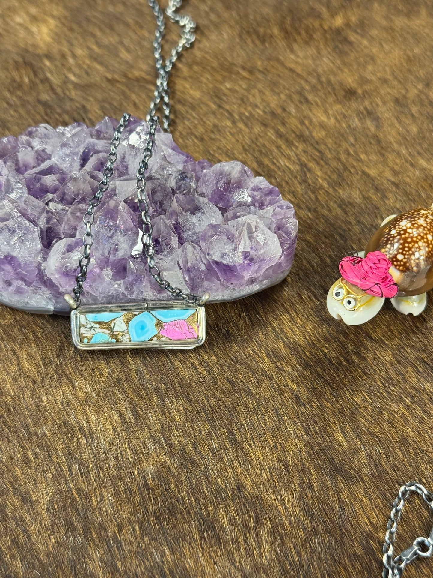 Cotton Candy Bar Necklace